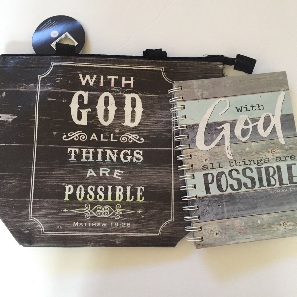 Lunch Tote Journal With God All Things Possible